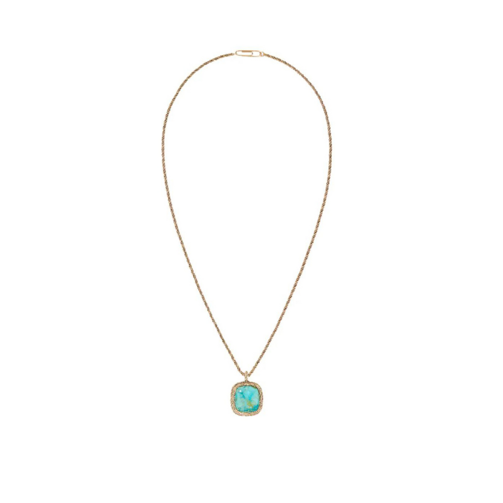 Miki Turquoise Long Necklace aurelie_bidermann_maison_muguet luxury fashion jewelry retailer