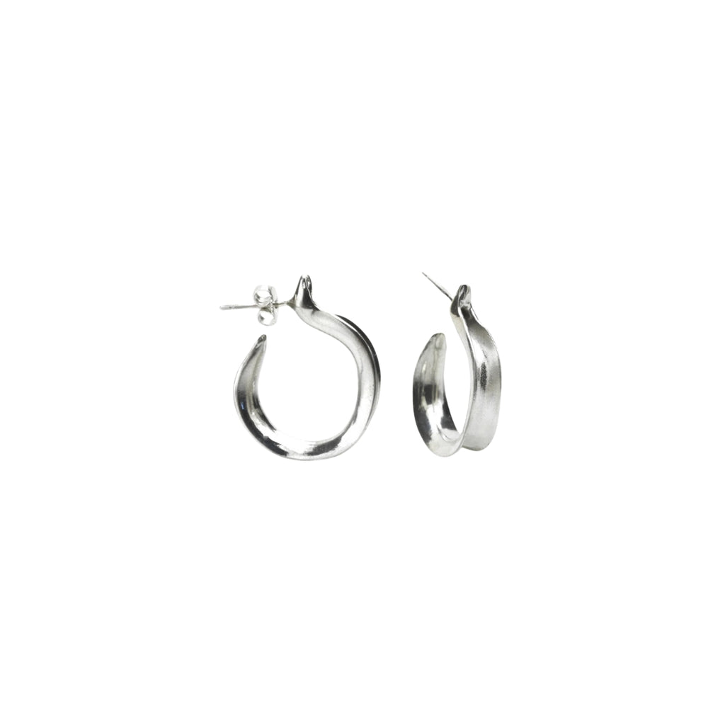 Mini Kiki Hoops Earrings Silver Ariana Boussard-Reifel