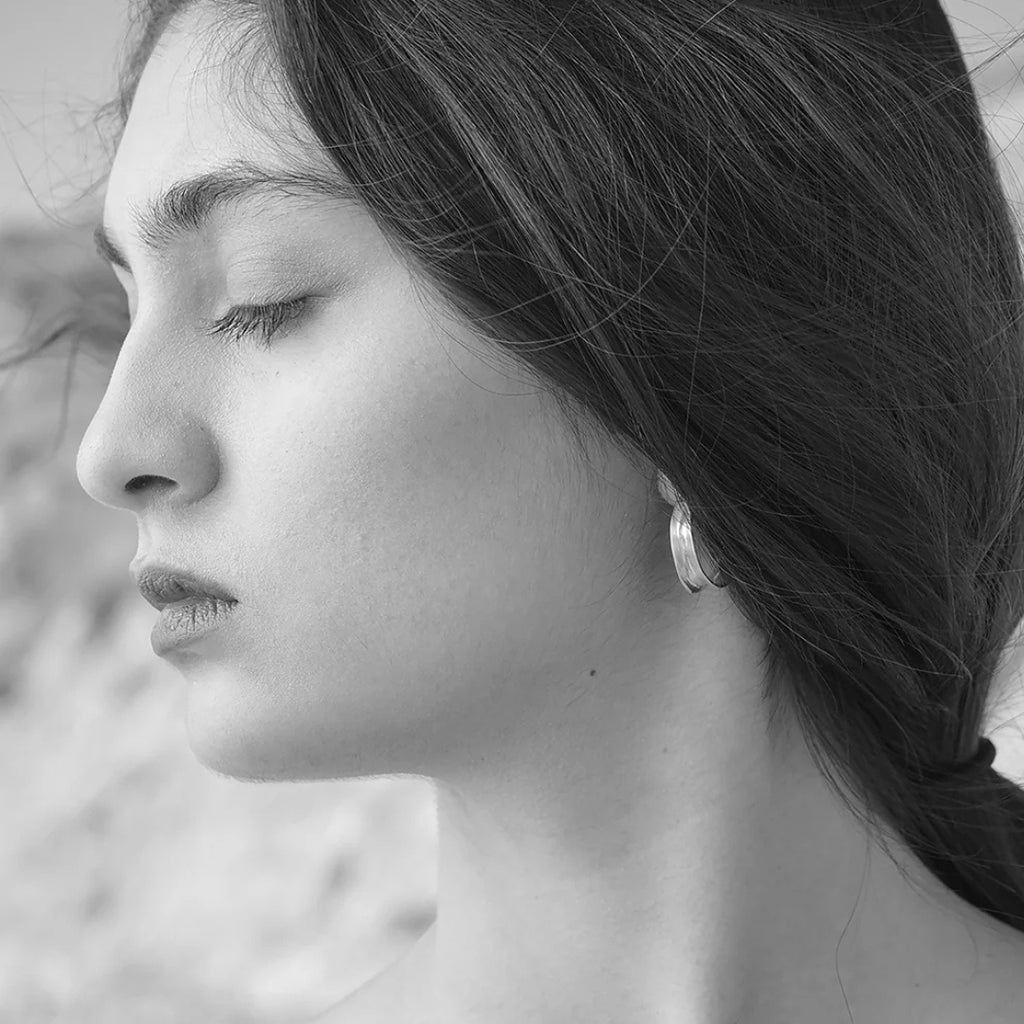 Mini Kiki Hoops Earrings Silver Ariana Boussard-Reifel