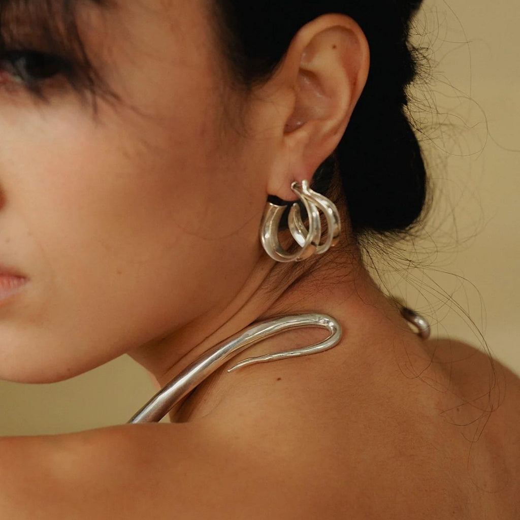 Morningside Hoops_Earrings_Sterling Silver_Ariana Boussard-Reifel