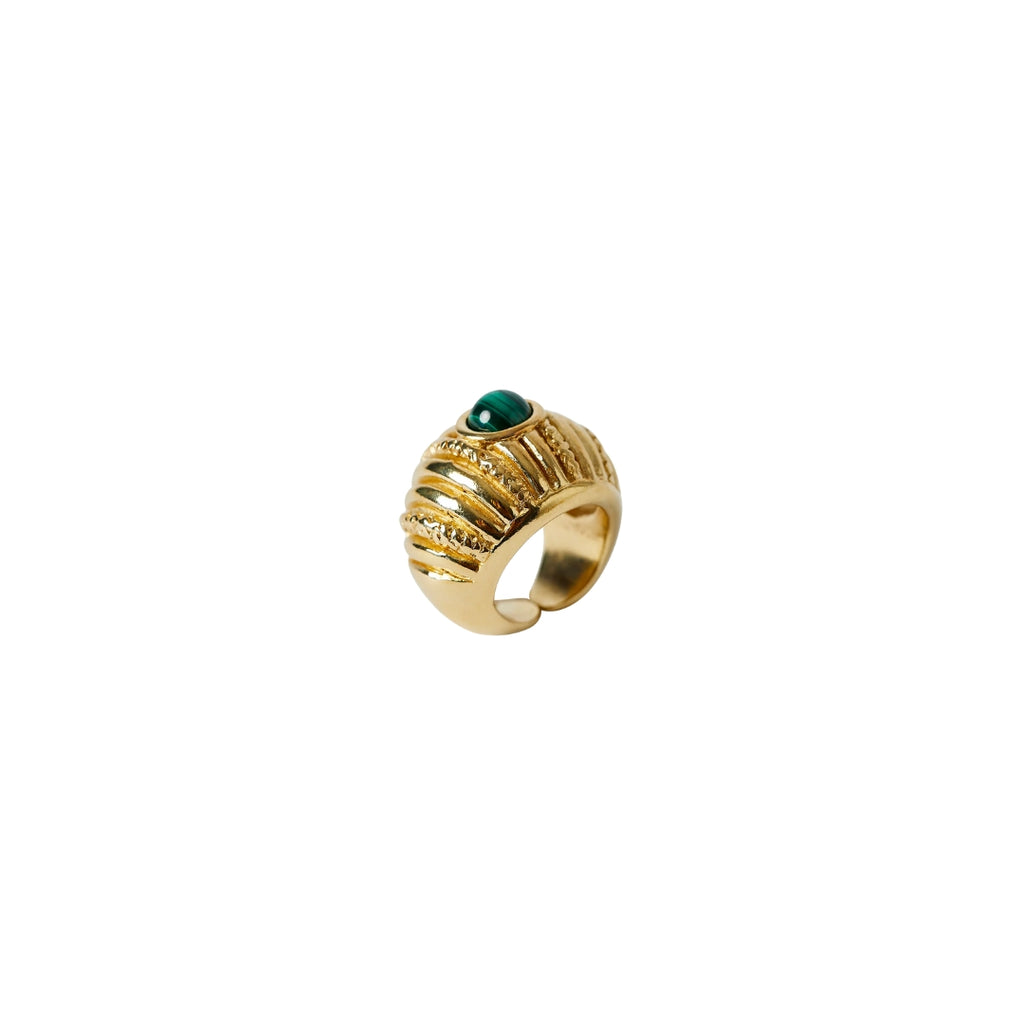 Paola Sighinolfi Small Reef Ring Malachite