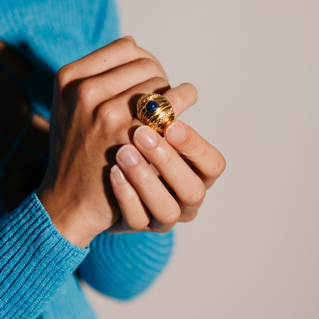 Paola Sighinolfi Small Reef Ring Lapis lazuli