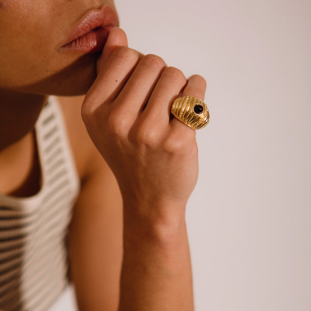 Paola Sighinolfi Small Reef Ring Onyx