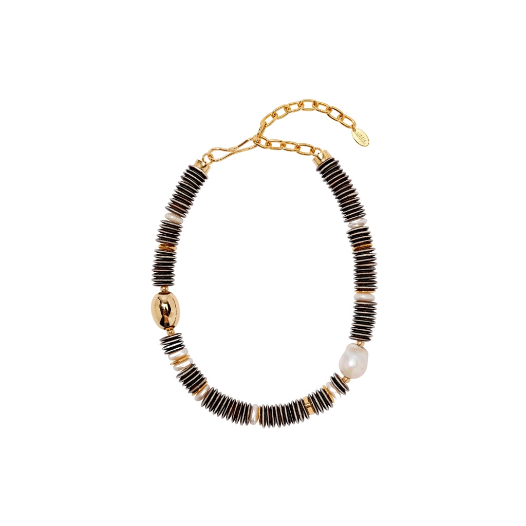 Prairie Necklace in Zebra Necklace Zebra Lizzie Fortunato