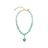 Rincon Heart Necklace turquoise Lizzie Fortunato Luxury Fashion Jewelry