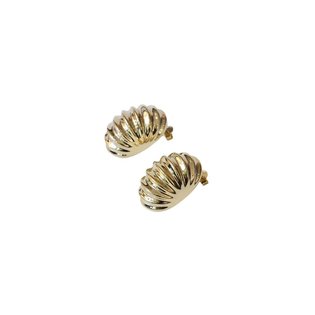 Shell Dome_Earrings_Gold_Louve