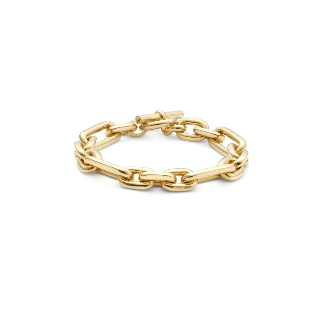 Signature Chunky Chain Bracelet Gold Louve maison muguet luxury fashion jewelry products