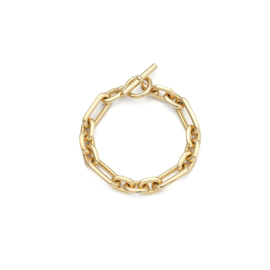 Signature Chunky Chain Bracelet Gold Louve maison muguet luxury fashion jewelry products