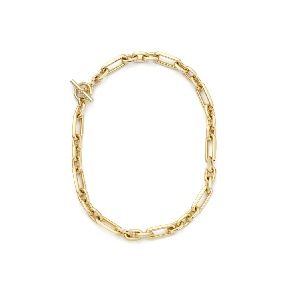Signature Chunky Chain Necklace Gold_Louve_Maison muguet luxury fashion retailer