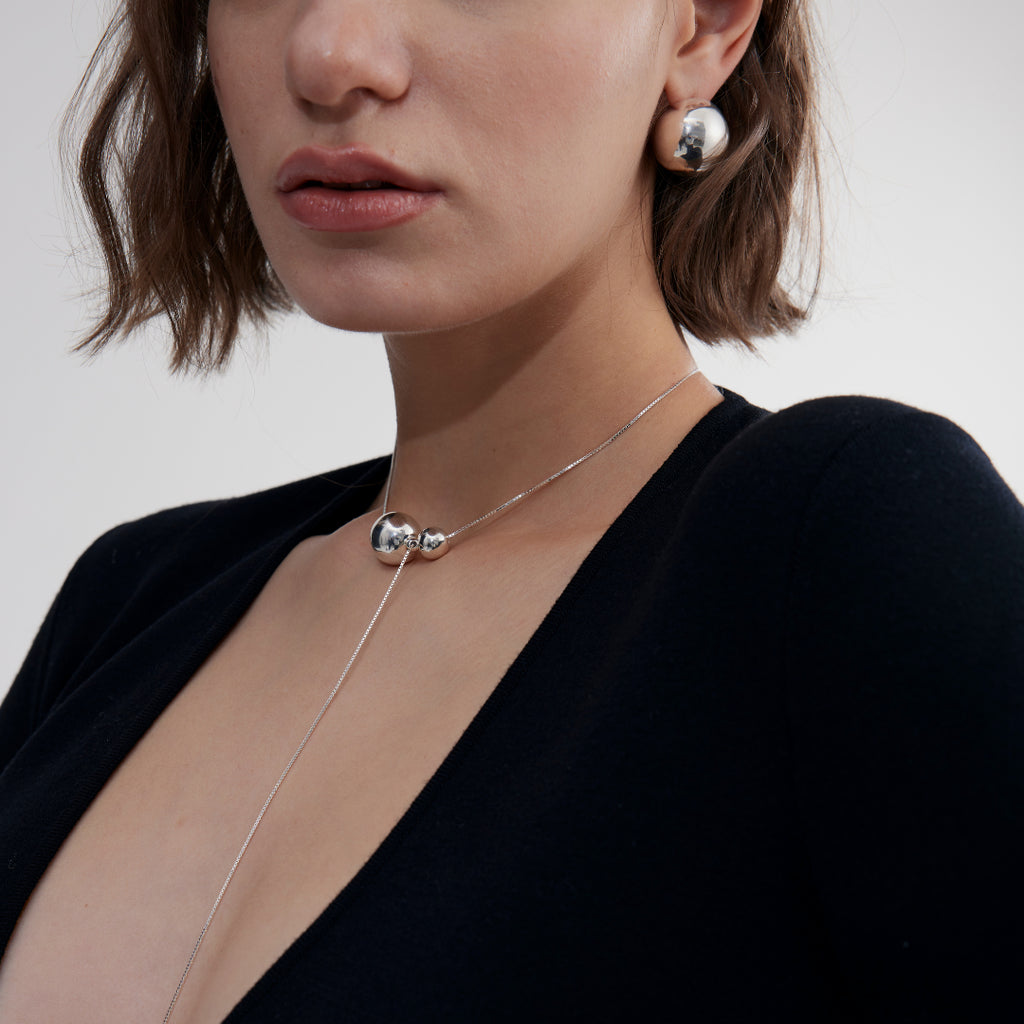 LOUVE Single Etoile Earrings silver