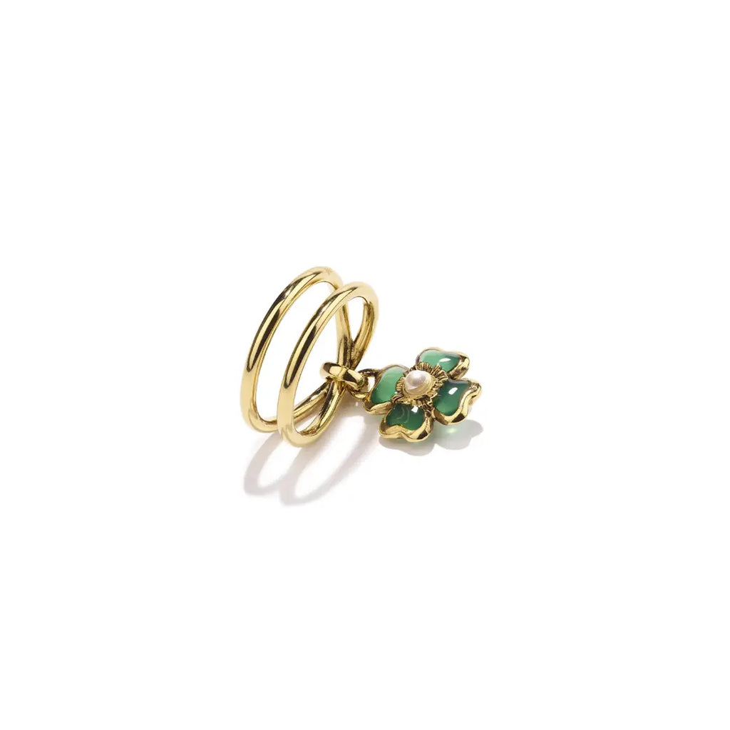 Talisman Clover Rin Ice Mint Goossens Luxury fashion jewelry retailer