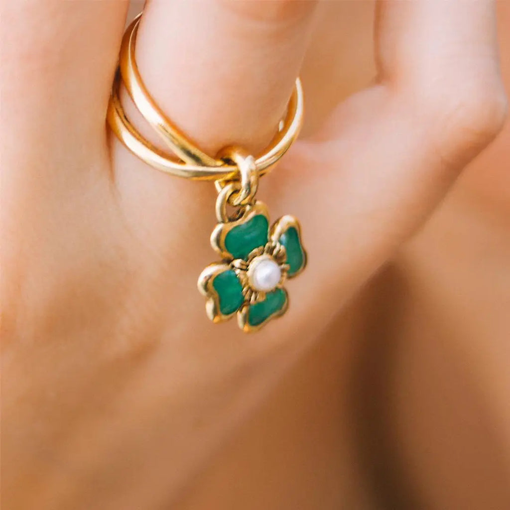 Talisman Clover Rin Ice Mint Goossens Luxury fashion jewelry retailer