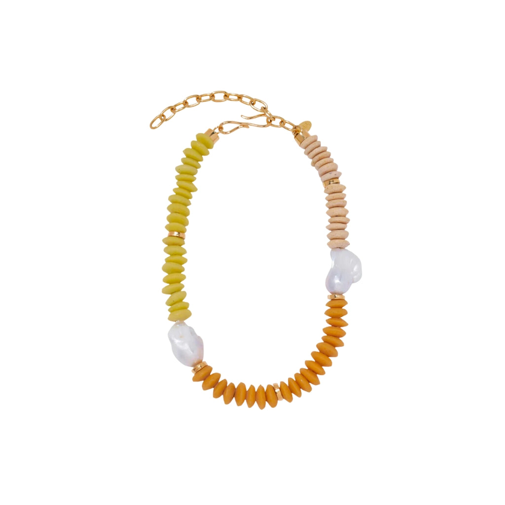 Tavira Necklace In Sand Jewelry Lizzie Fortunato Luxury Fashion Jewelry Designer