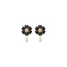 The New Classic Simple Flower_Earrings_Jewelry_Black_Gripoix