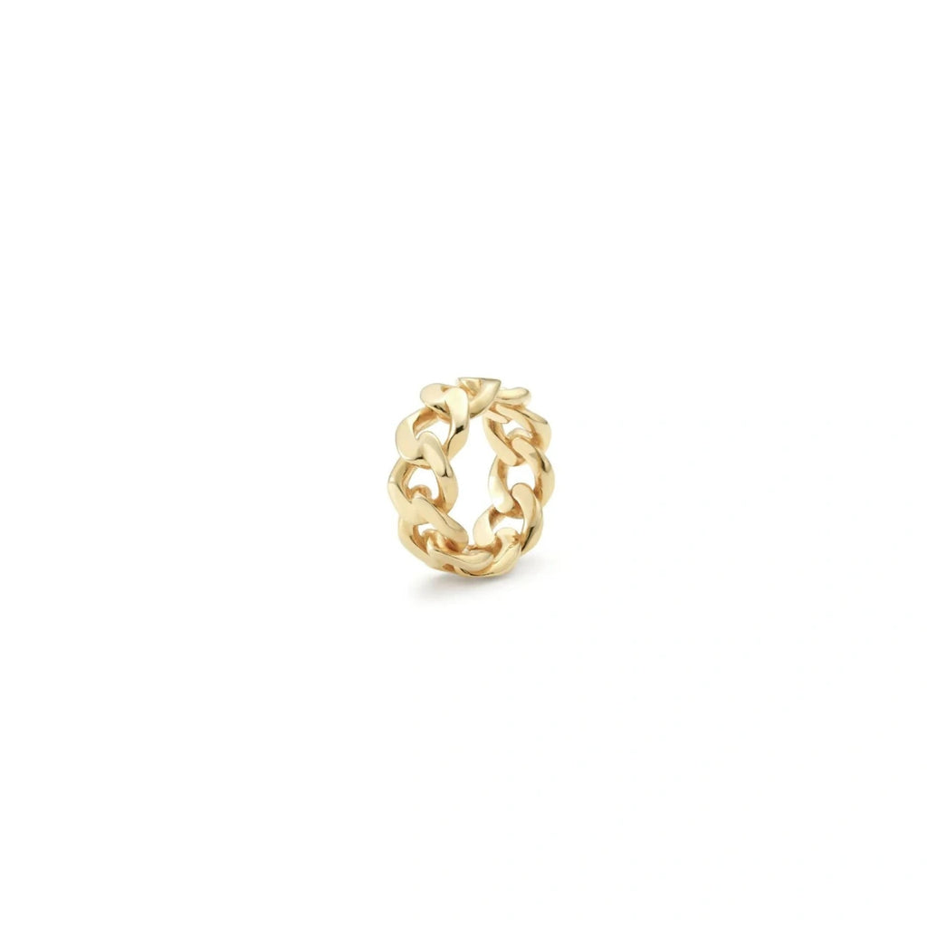 Thick Cuban Ring Gold Louve Maison_muguet luxury fashion jewelry product