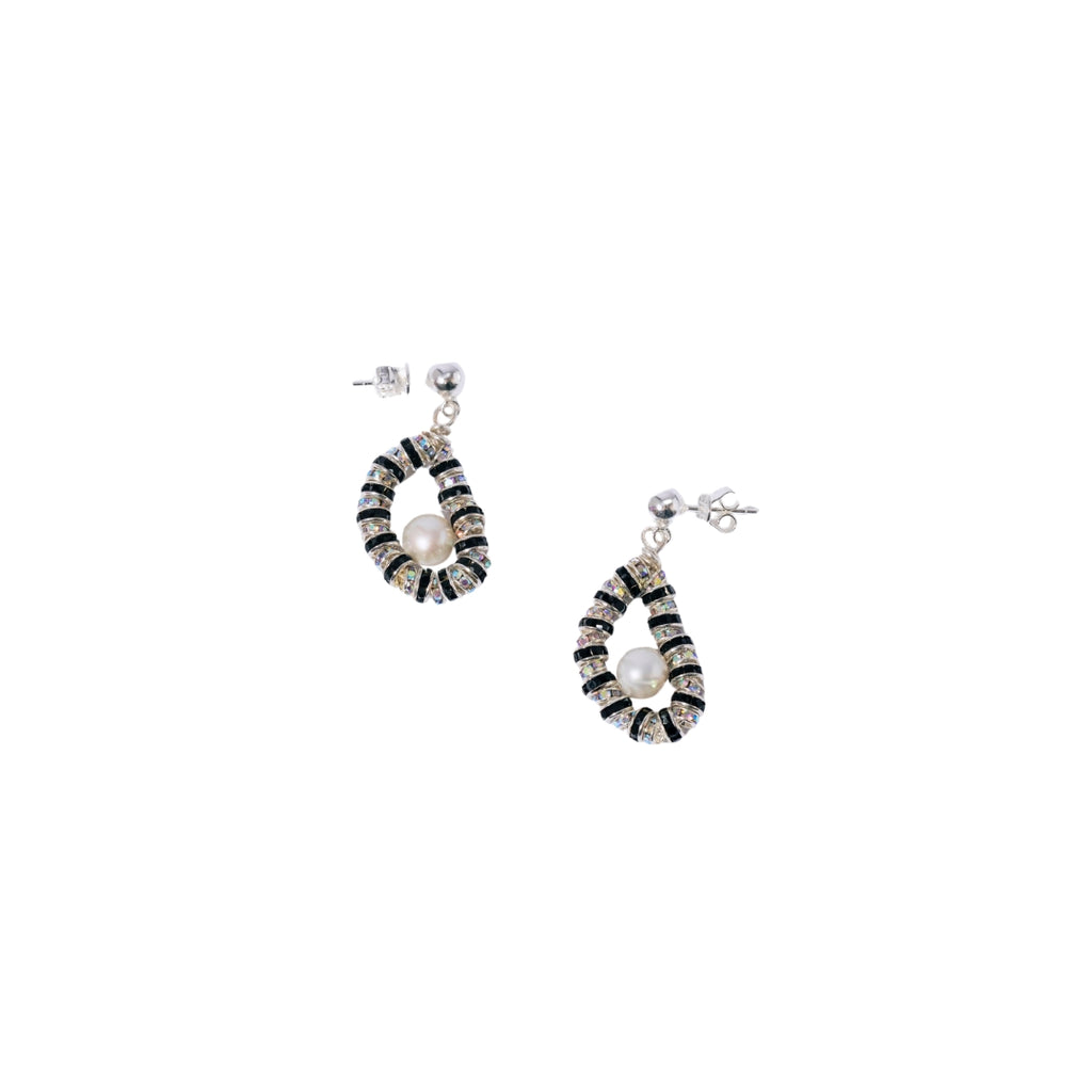 Tiny Zebra Oysters_Earrings_Silver_Pearl Octopuss.y