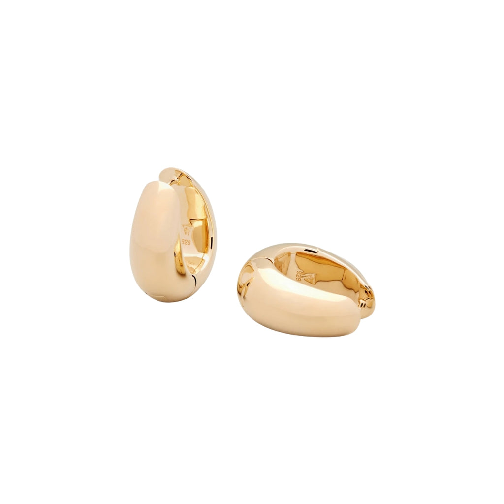 Tom Wood Ice Hoops Large Gold