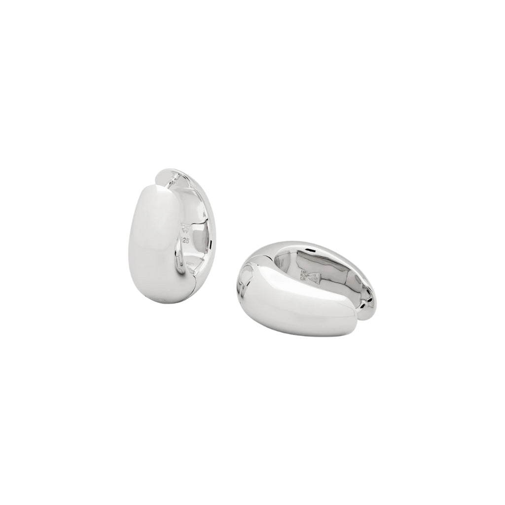 Tom Wood Ice Hoops Large Silver