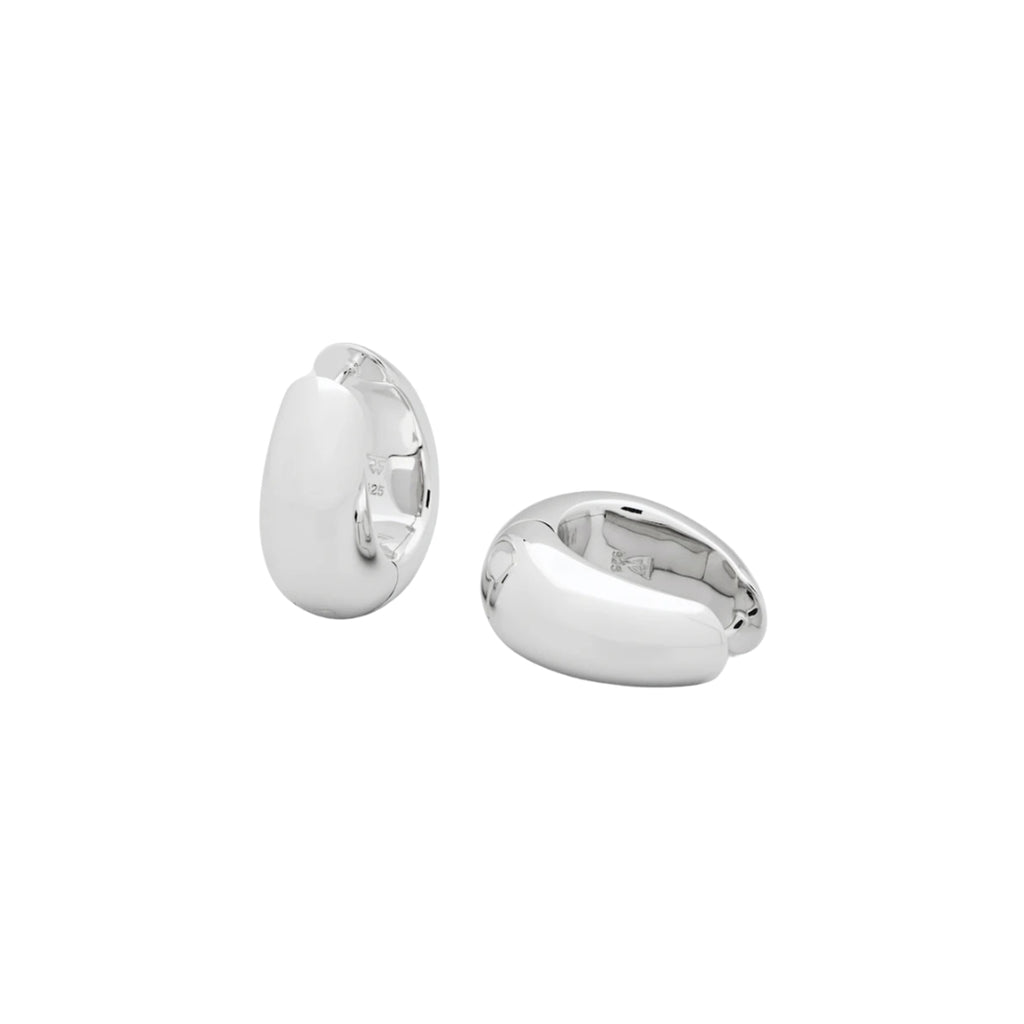 Tom Wood Ice Hoops Medium Silver