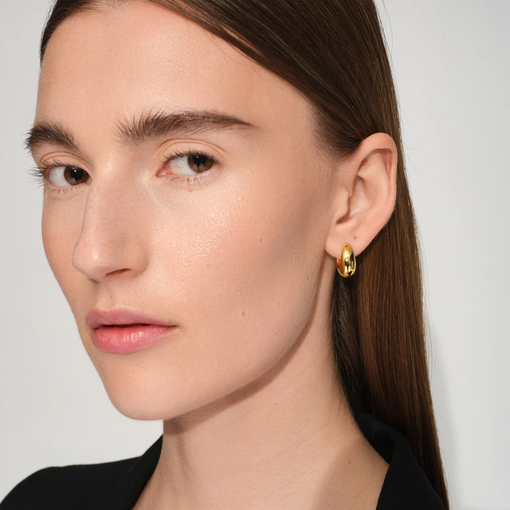 Tom Wood Ice Hoops Small Gold