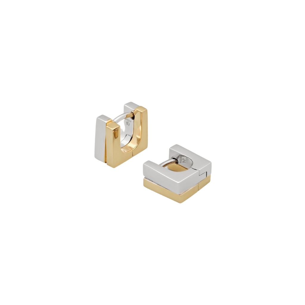 Tom Wood Step Huggies Duo Earrings