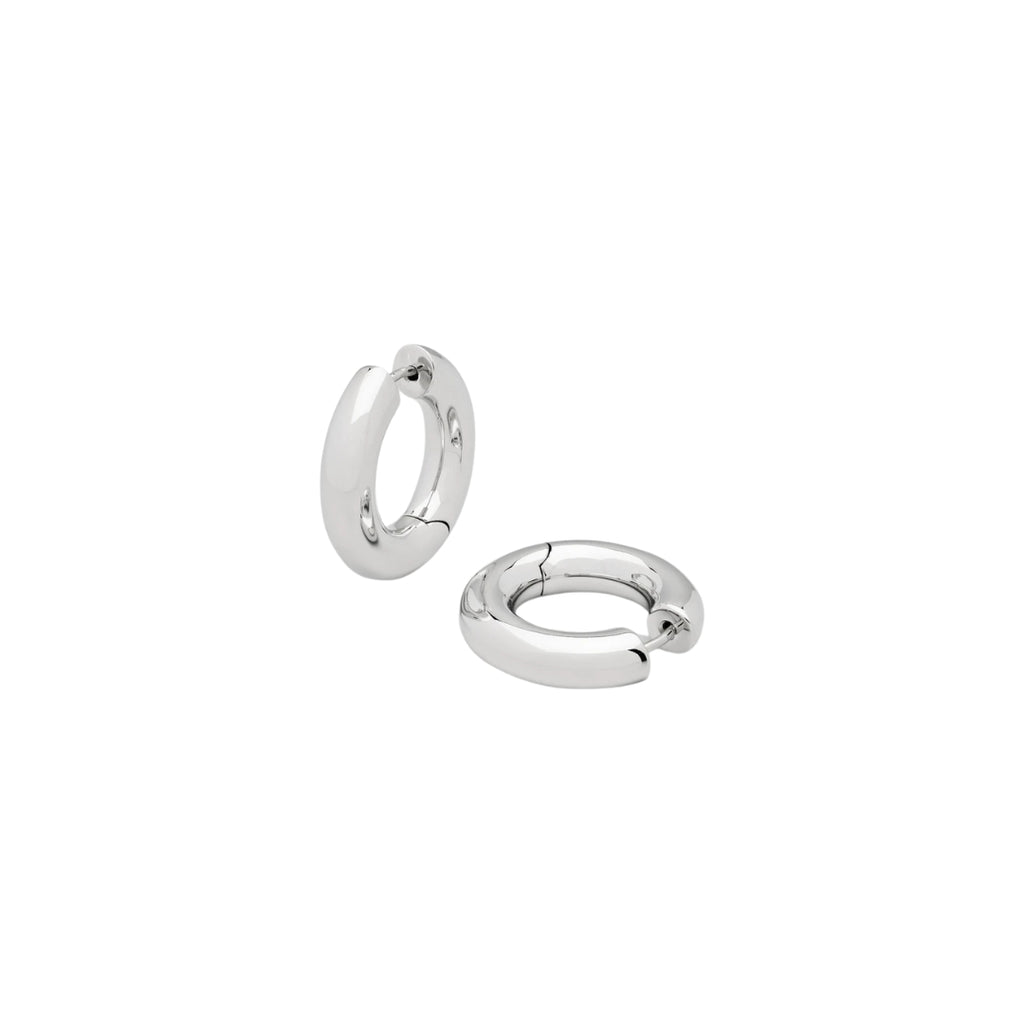 Tom Wood Chunky Hoops Medium Earrings Silver 