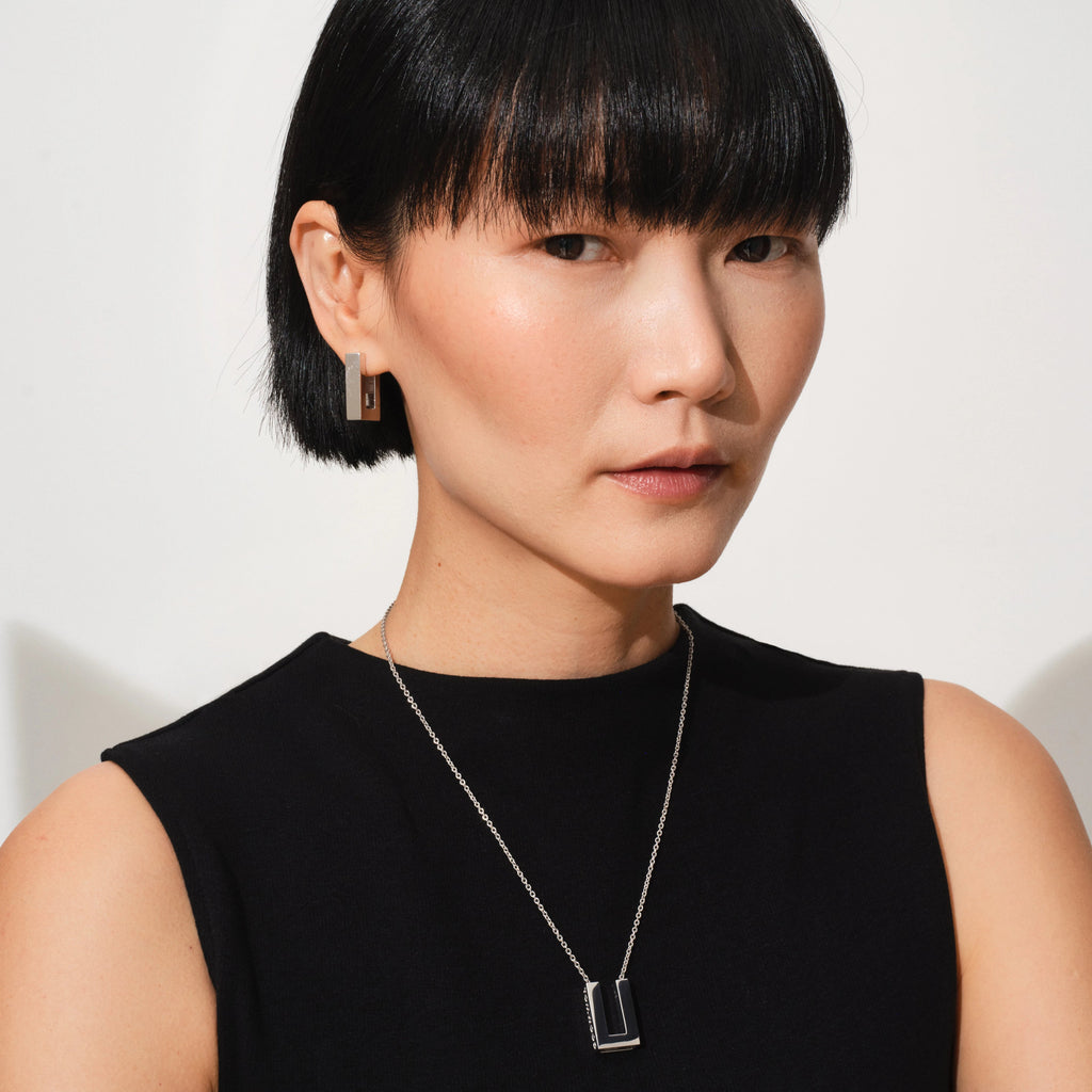 Tom Wood Square Hoops Earrings Silver