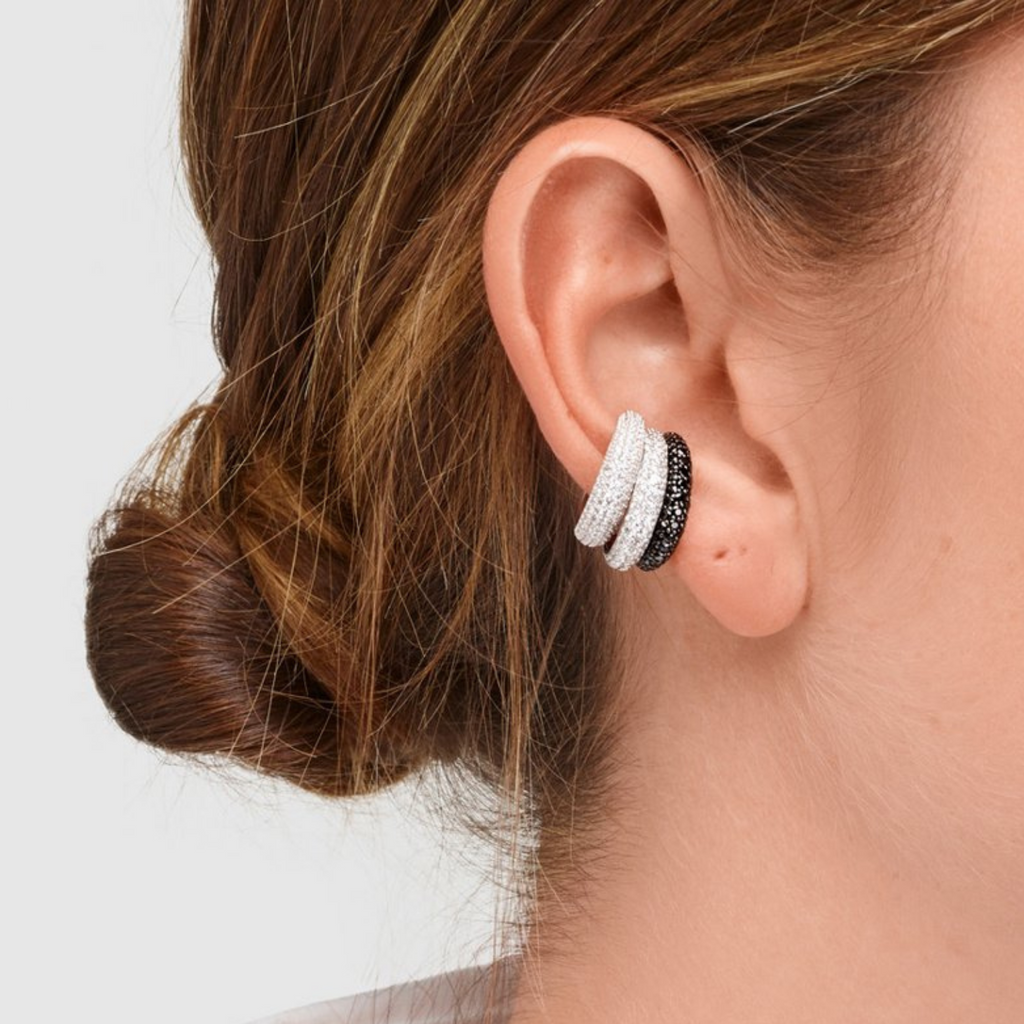 Tom Wood Ear Cuff Thick Zirconia SMALL  Silver