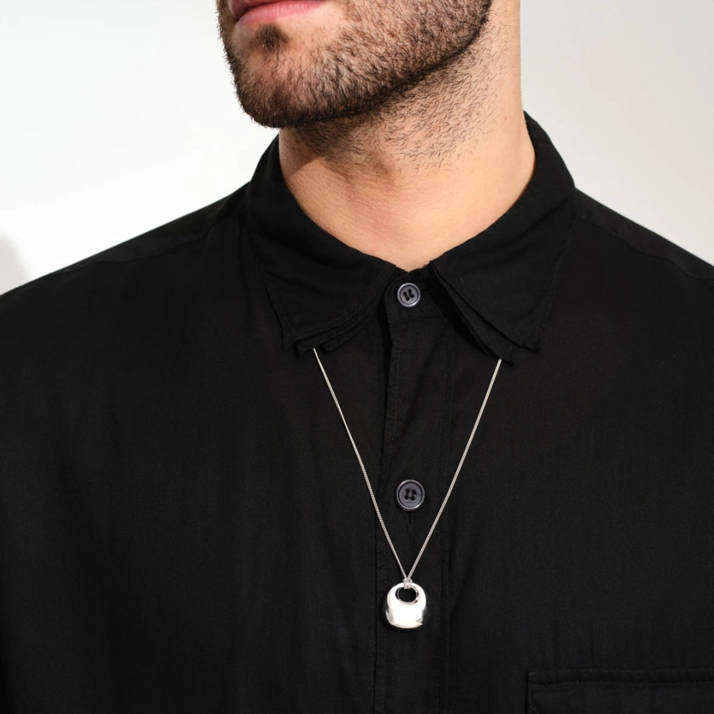 Tom Wood Bao Pendant Necklace Silver