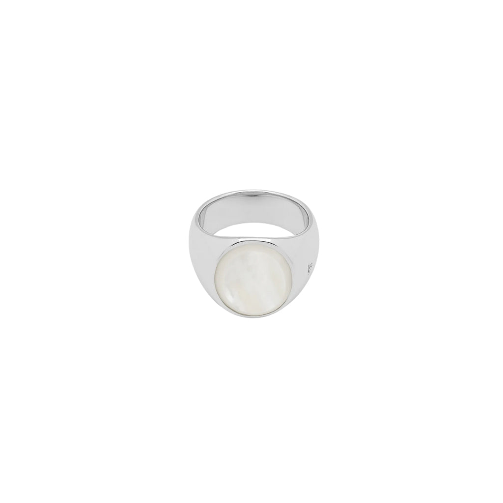 Tom Wood Oval White Mother of Pearl