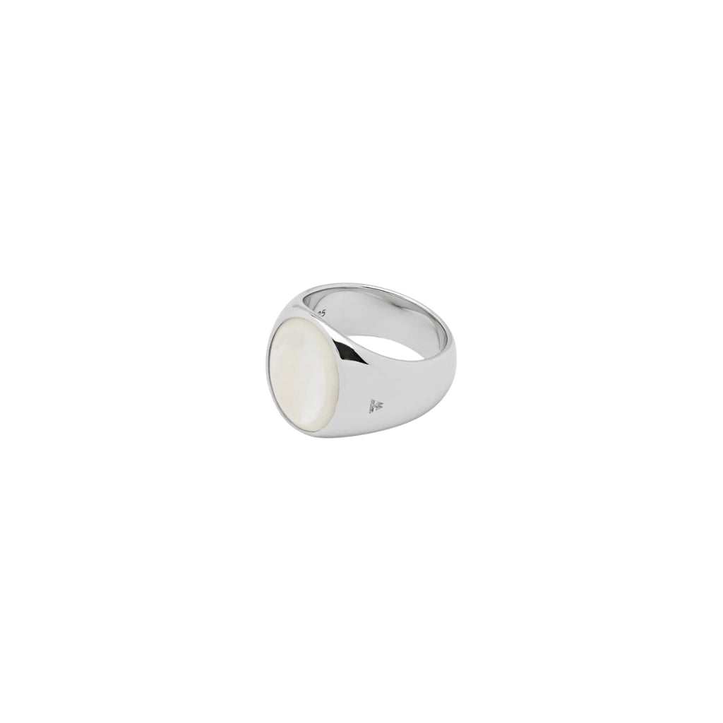 Tom Wood Oval White Mother of Pearl