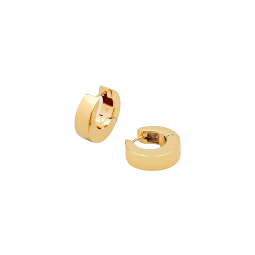 Tom Wood Arch Hoops Small Gold Polished Earrings