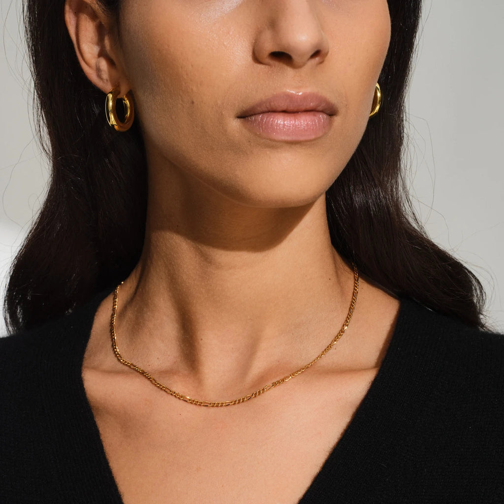 Tom Wood Chunky Hoops Medium Earrings Gold 