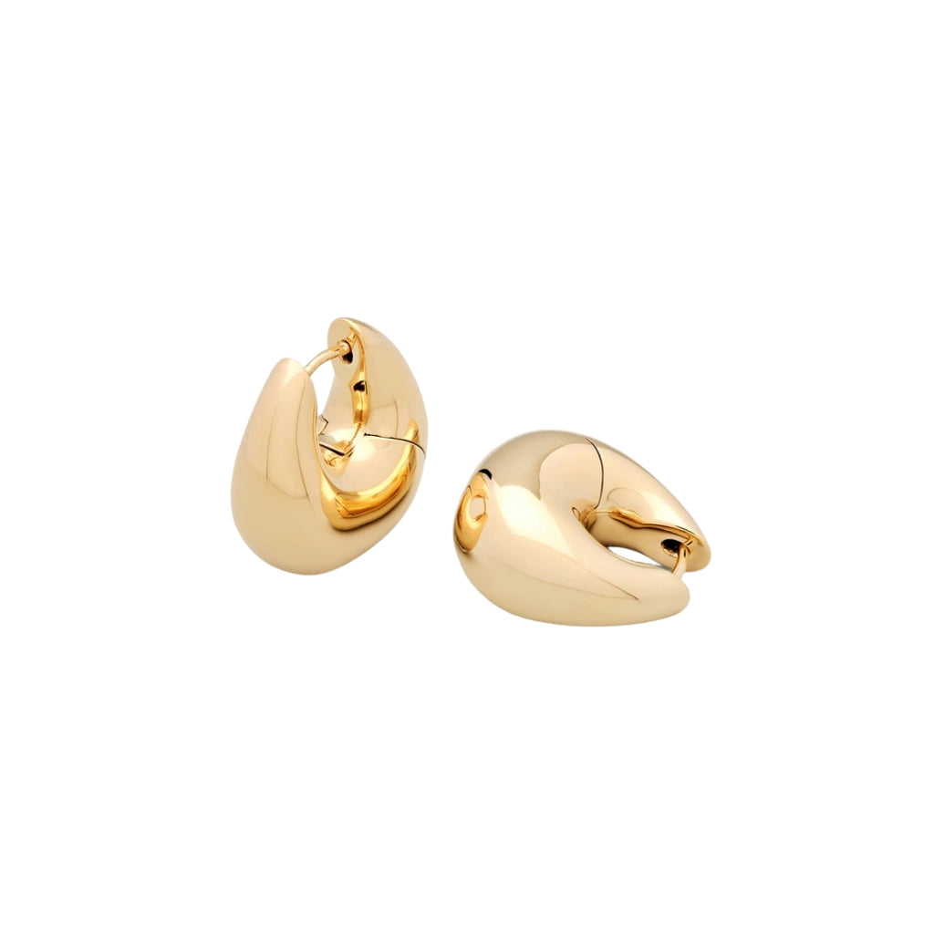 Tom Wood Bao Hoops Medium Gold