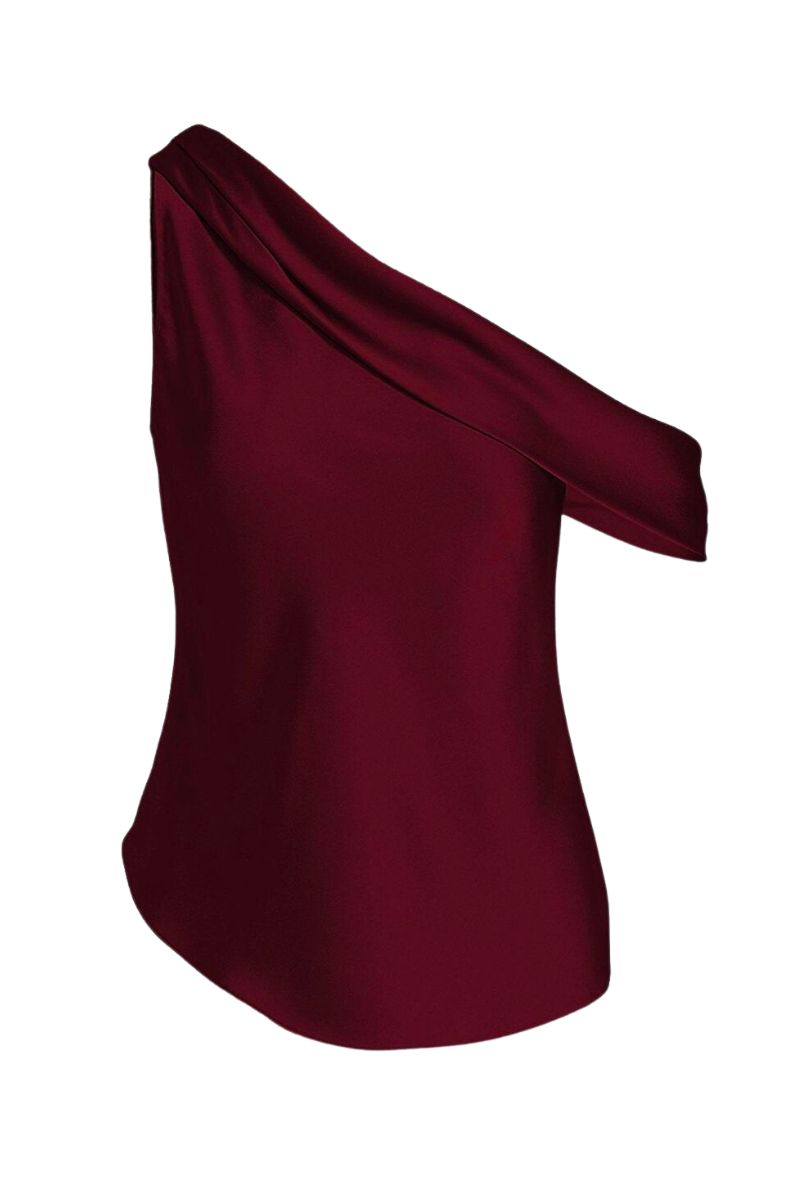 Alice Cold Shoulder Top Mulberry