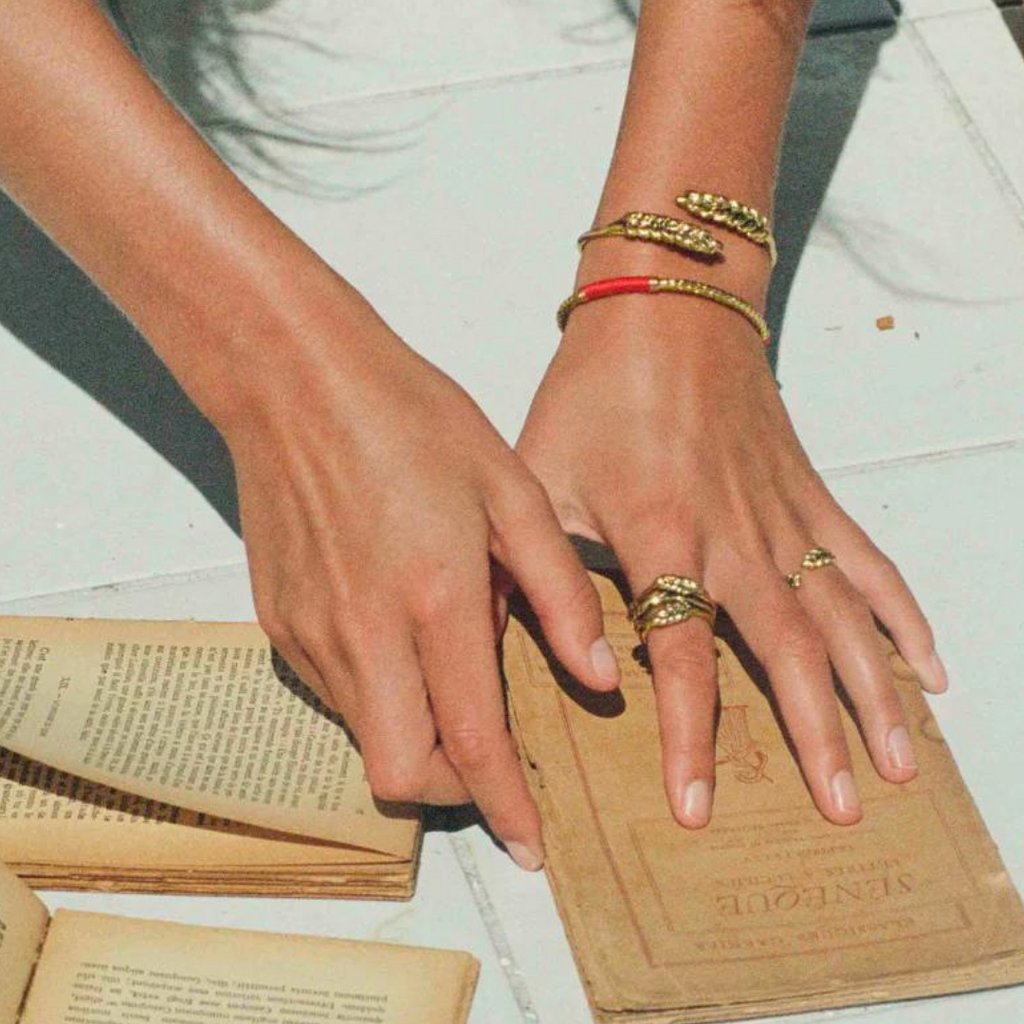 Wheat ring Aurelie Bidermann maison muguet luxury fashion jewelry retailers