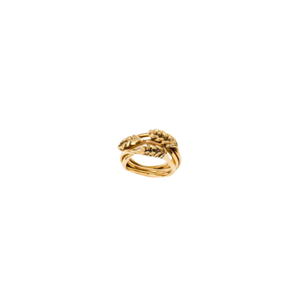 Wheat ring Aurelie Bidermann maison muguet luxury fashion jewelry retailers