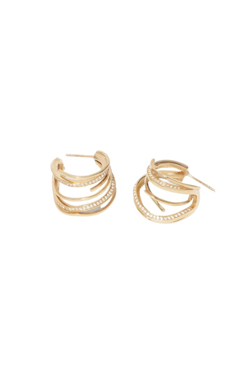 Stratum White Topaz and Gold Vermeil Earrings