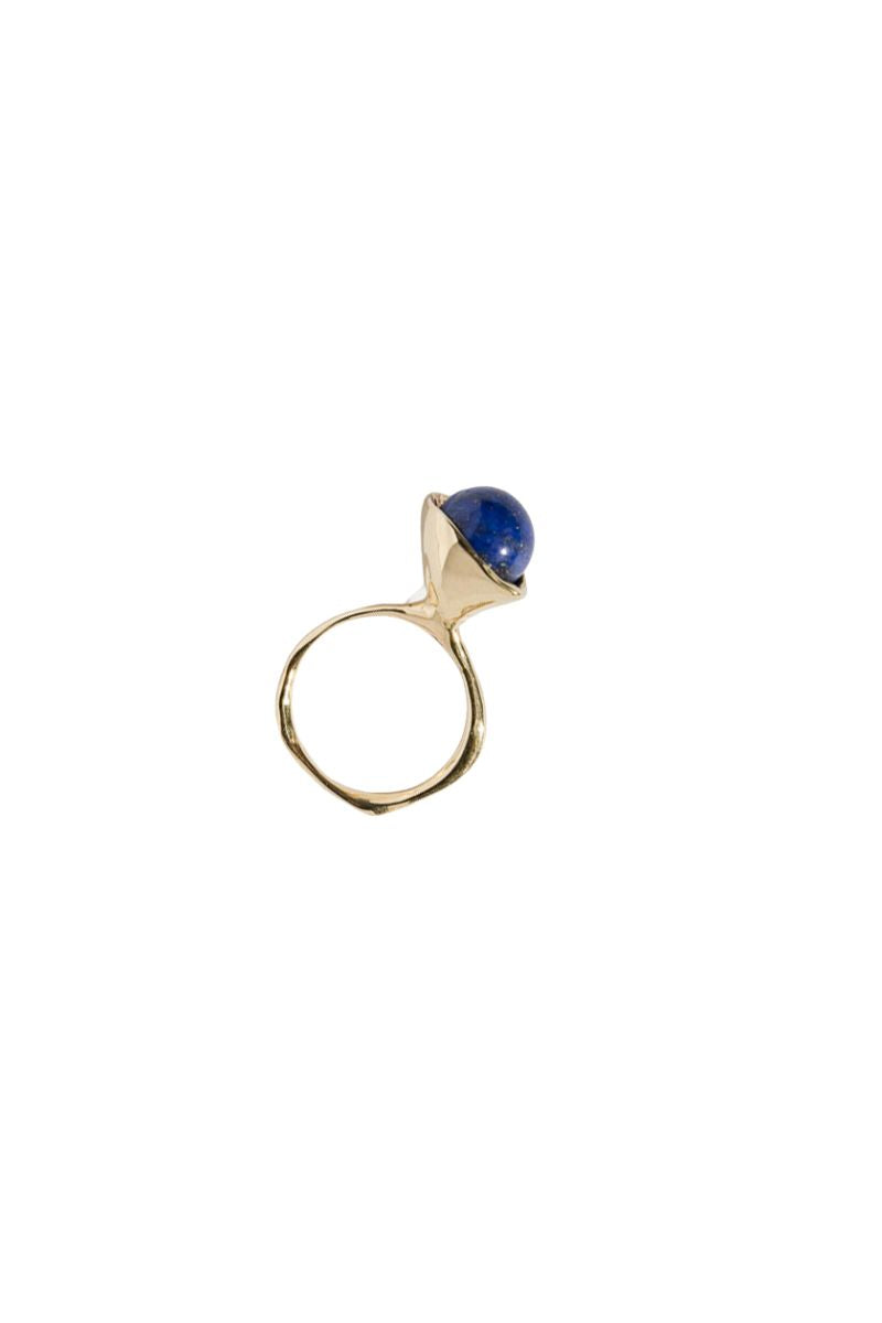 Chapeau Ring – Bronze/Lapis