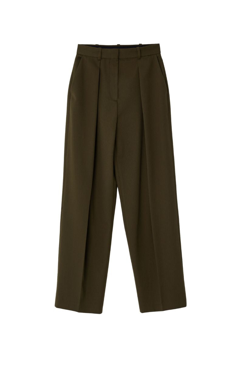 Double Tuck Trouser Khaki