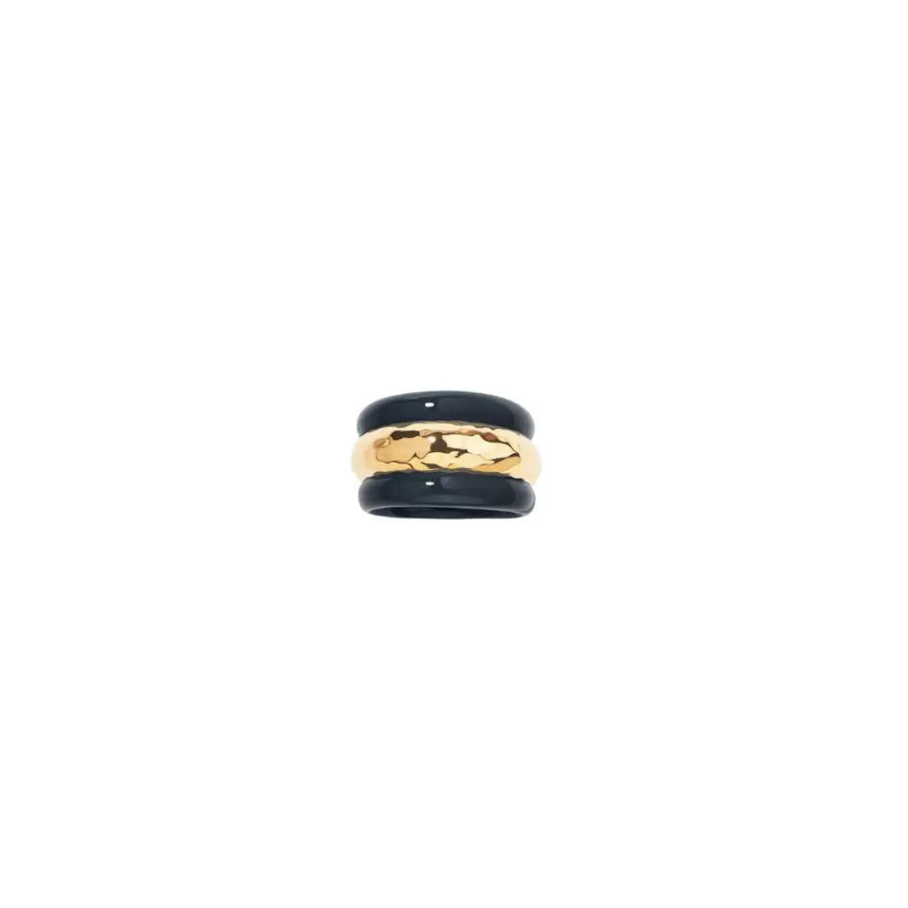 nazca ring black Aurelie Bidermann maison muguet luxury fashion jewelry