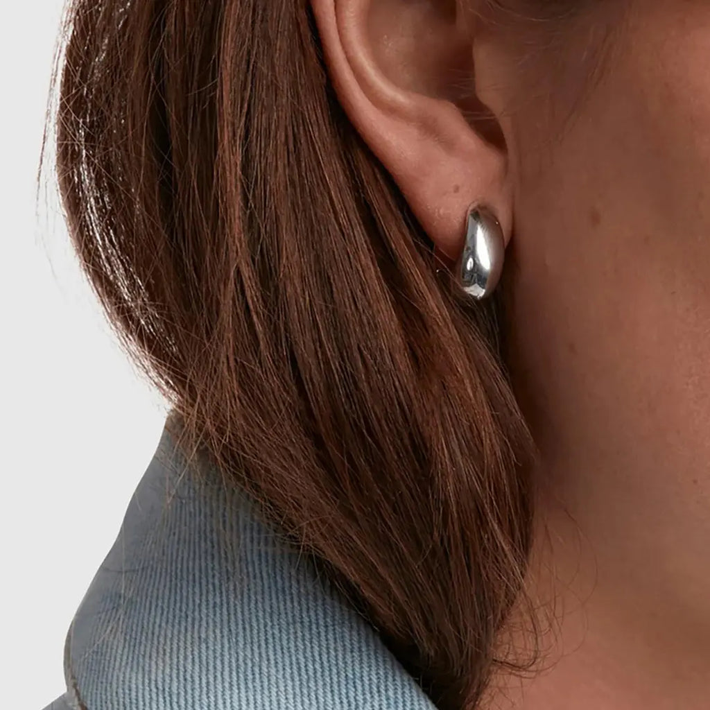 tom wood ice hoops small silver maison muguet luxury fashion jewelry designer\