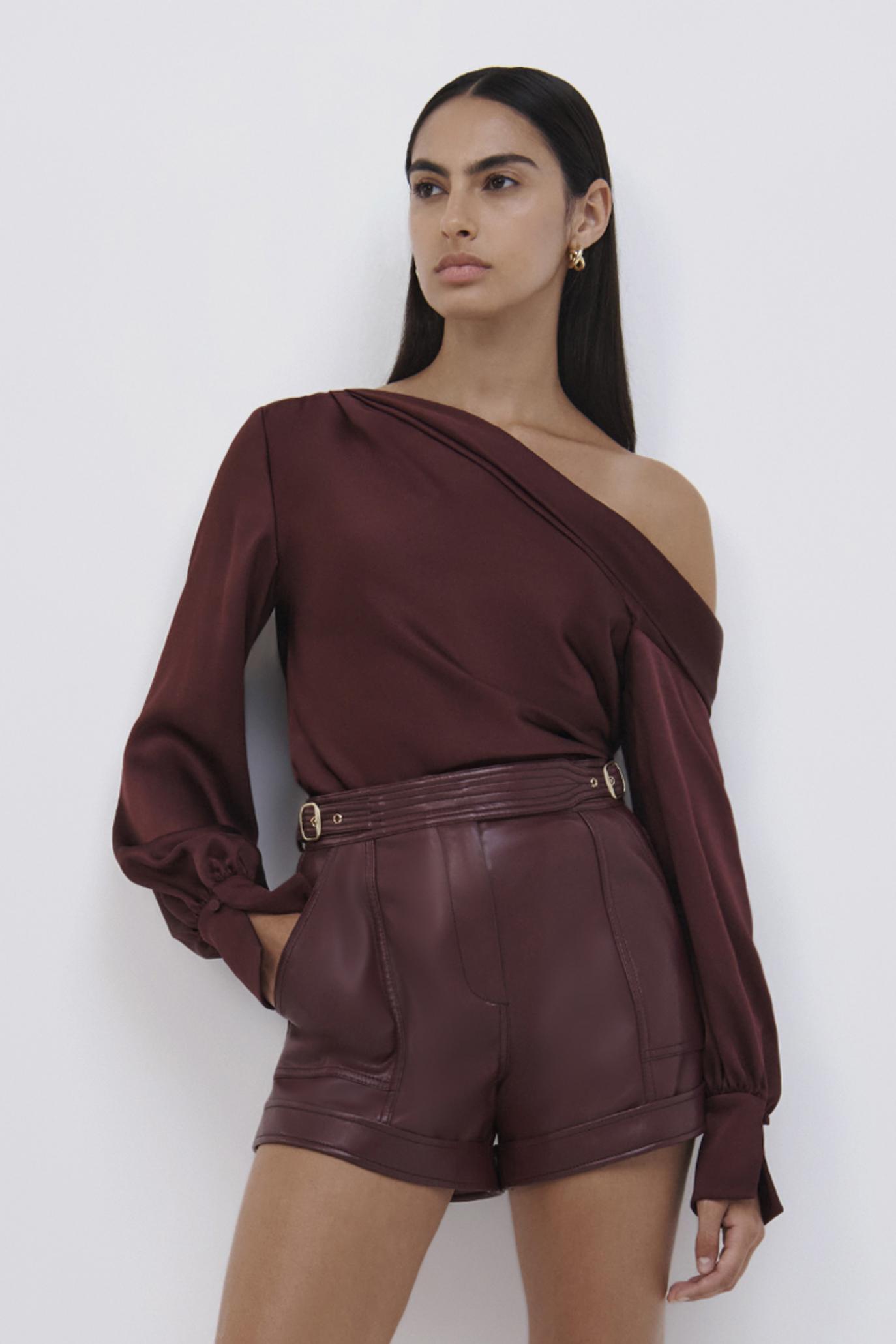 Alice Cold Shoulder Top Mulberry