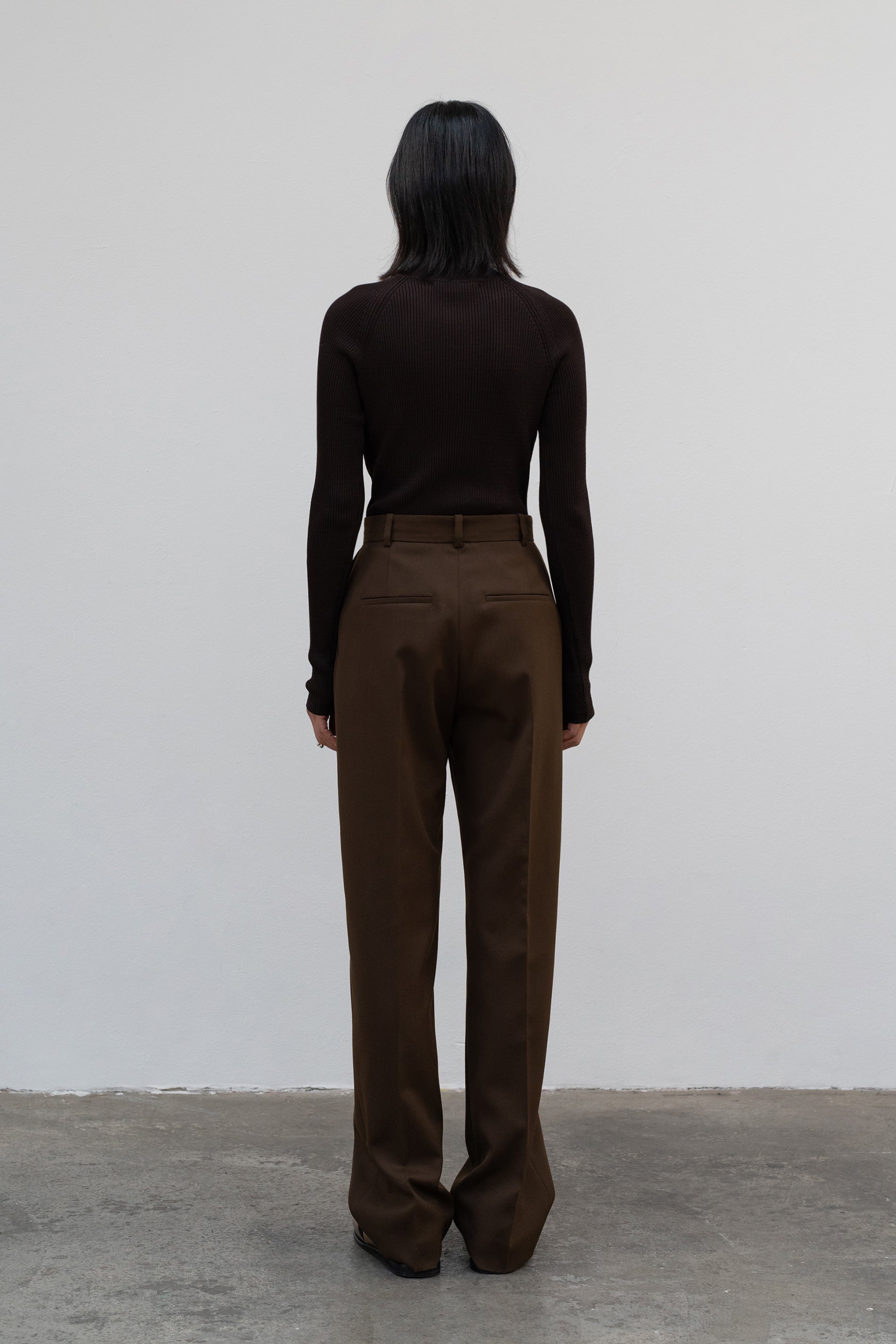 Double Tuck Trouser Khaki