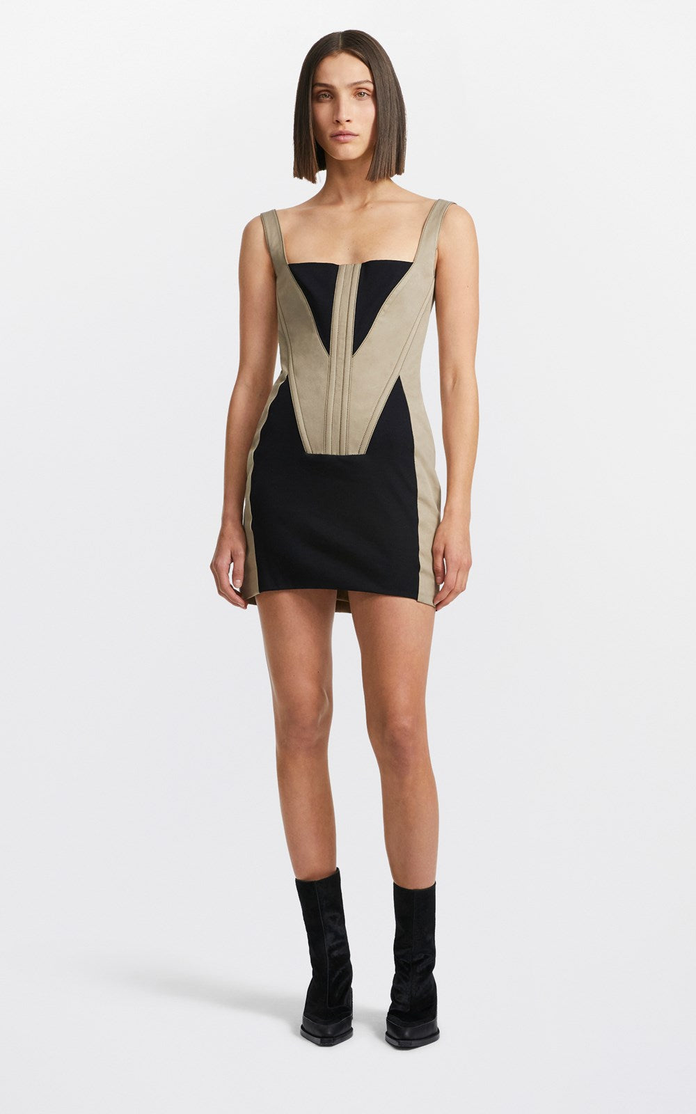 Fork Frame Mini Dress