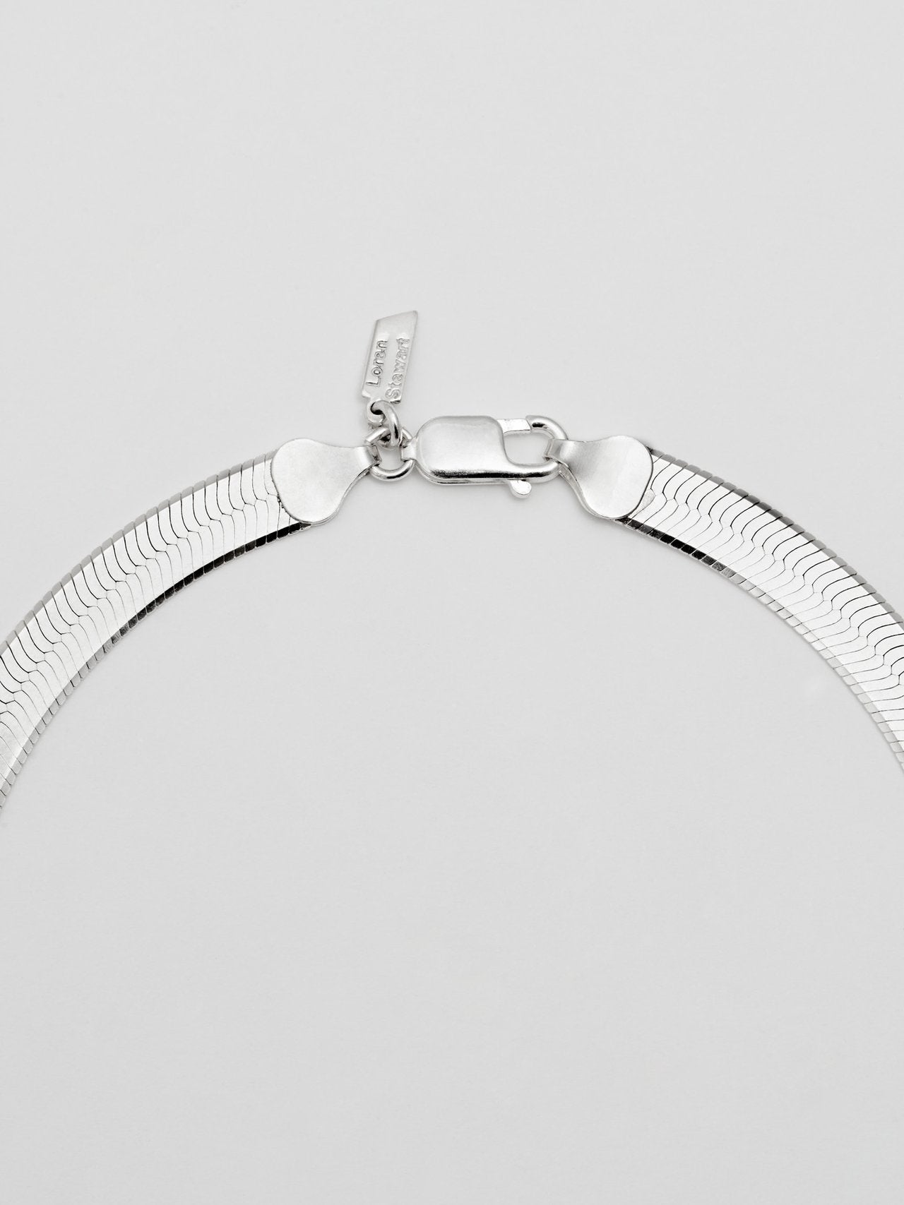 Herringbone Necklace XL Silver