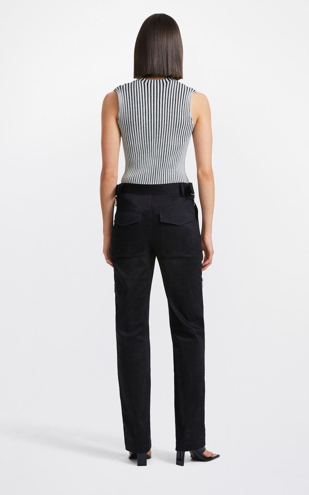 Mirror Buckle Pant Black