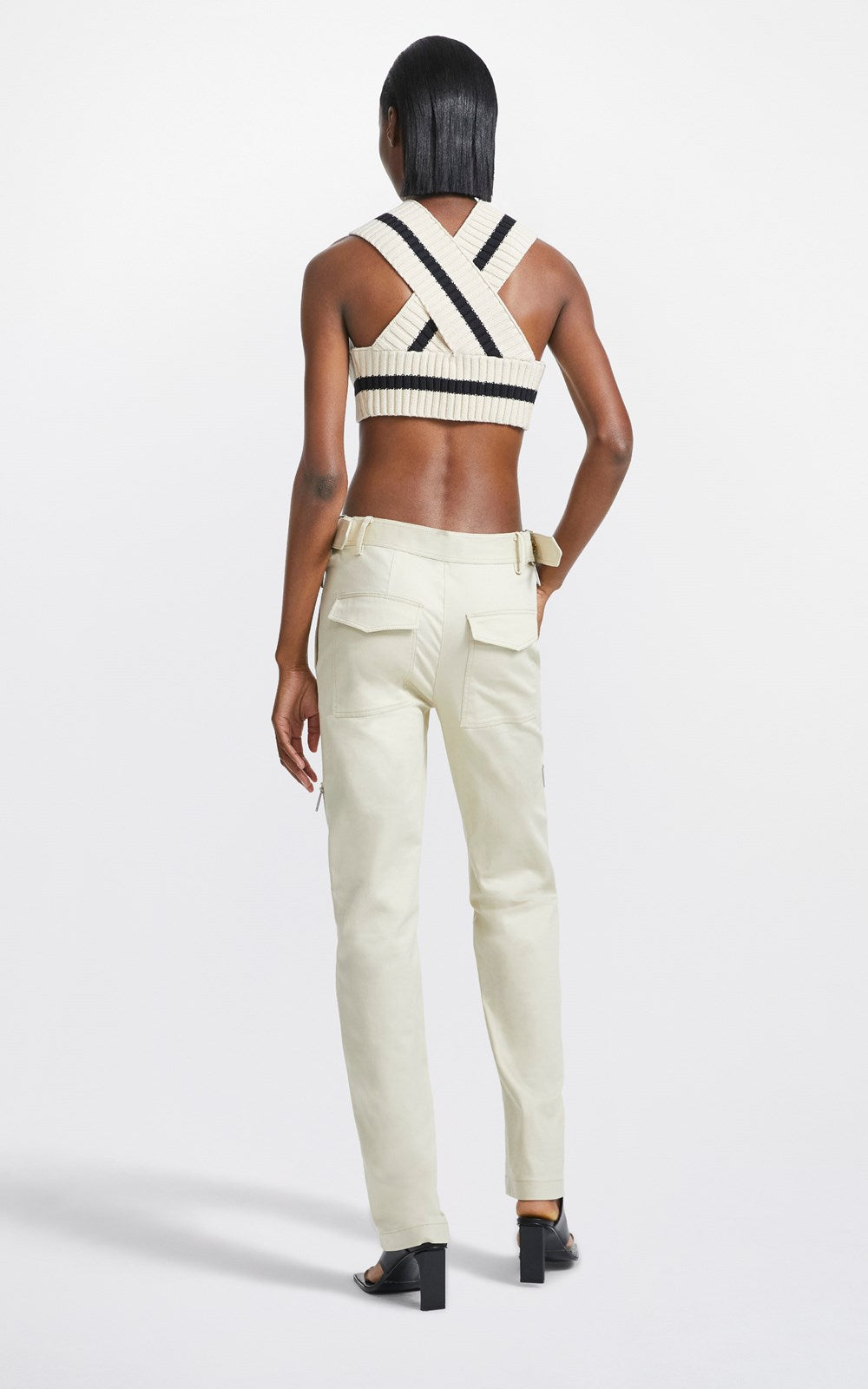 Mirror Buckle Pant Bone