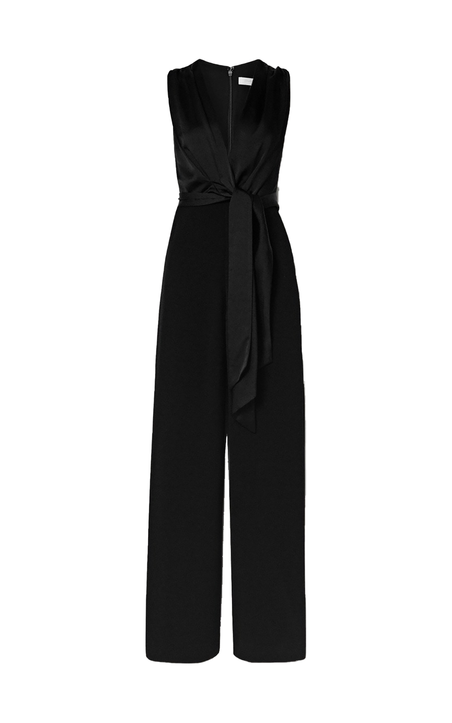 Fluid Satin Jumpsuit Black Maison Muguet