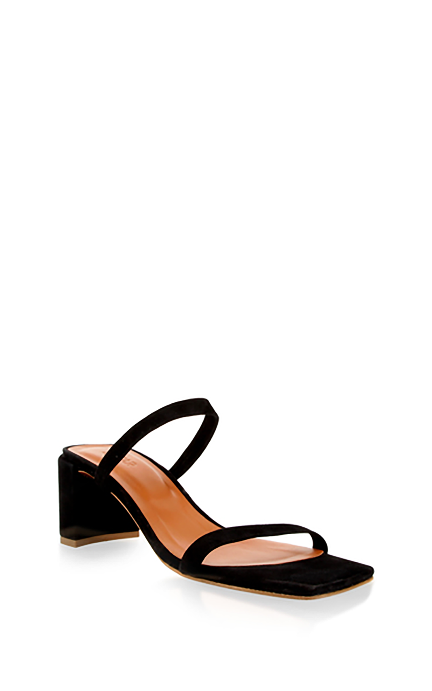 Tanya black suede sandals